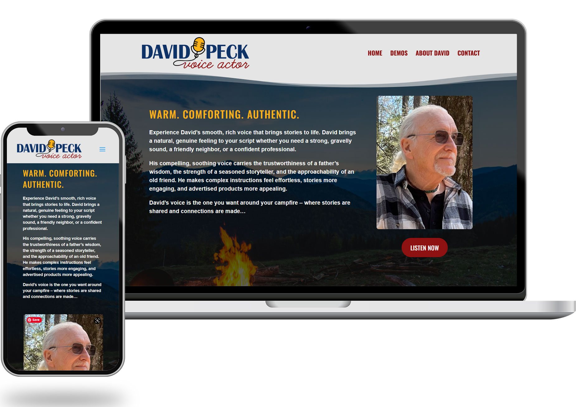 case-studies-davidpeck David Peck, Voice Actor Website