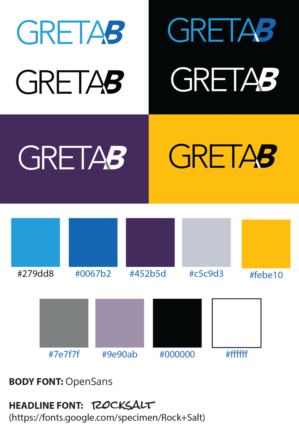 Greta Blackburn's GRETAB Branding Kit