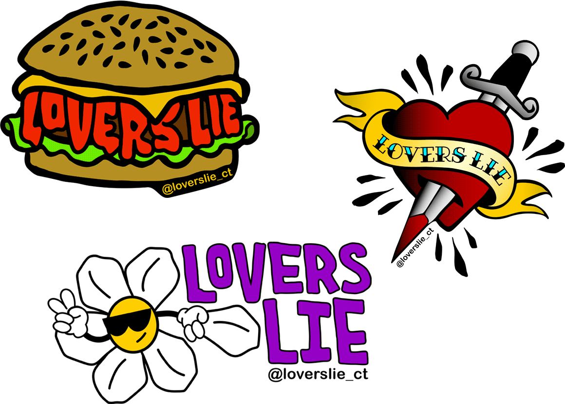 Lovers Lie Band Logos